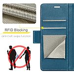 Θήκη Google Pixel 9 Pro XL 5G CASEME 023 Series Πορτοφόλι με βάση στήριξης, υποδοχές καρτών και μαγνητικό κούμπωμα από συνθετικό δέρμα και TPU μπλε - Image 5