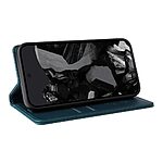 Θήκη Google Pixel 9 Pro XL 5G YIKATU Folio Series με βάση στήριξης, υποδοχή καρτών και μαγνητικό κούμπωμα Flip Wallet από συνθετικό δέρμα και TPU πράσινο - Image 4