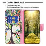 Θήκη OnePlus Nord CE4 Lite 5G OEM Colorized Tree με βάση στήριξης, υποδοχές καρτών και μαγνητικό κούμπωμα Flip Wallet από συνθετικό δέρμα και TPU - Image 3