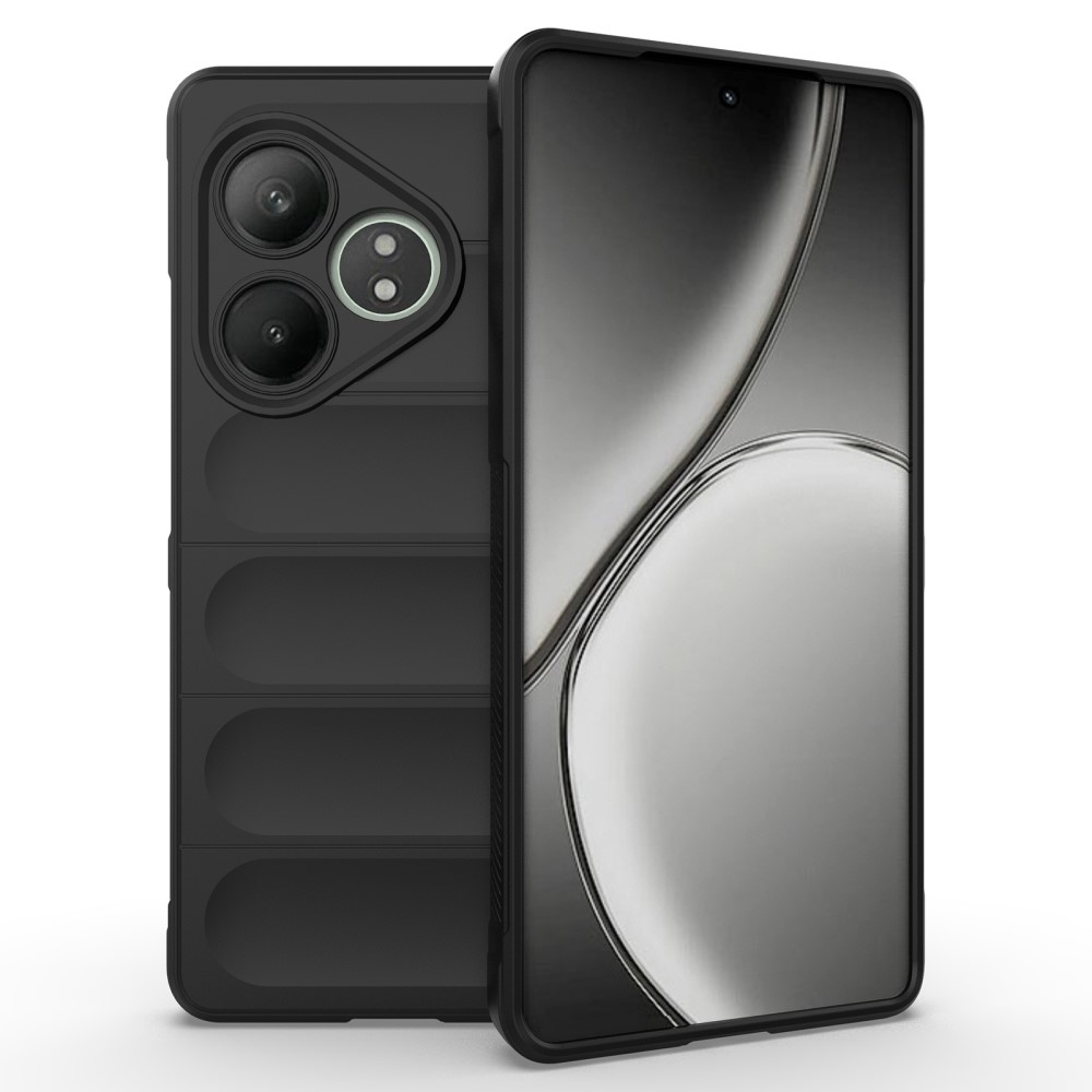 Θήκη Realme GT 6 5G / GT 6T 5G Mad Mask Rugged Armor από σκληρό Premium TPU μαύρο Θήκη Realme GT 6 5G / GT 6T 5G Mad Mask Rugged Armor από σκληρό Premium TPU μαύρο