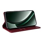 Θήκη Realme GT 6 5G / GT 6T 5G YIKATU Folio Series με βάση στήριξης, υποδοχή καρτών και μαγνητικό κούμπωμα Flip Wallet από συνθετικό δέρμα και TPU κόκκινο σκούρο - Image 4