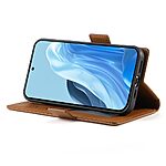 Θήκη Samsung Galaxy M35 5G DIERFENG DF 010 Foldable Series με βάση στήριξης, υποδοχή καρτών και μαγνητικό κούμπωμα Flip Wallet από συνθετικό δέρμα και εσωτερικό TPU καφέ - Image 4