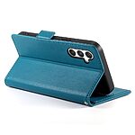 Θήκη Samsung Galaxy M35 5G DIERFENG DF 010 Foldable Series με βάση στήριξης, υποδοχή καρτών και μαγνητικό κούμπωμα Flip Wallet από συνθετικό δέρμα και εσωτερικό TPU μπλε - Image 3