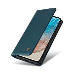 Θήκη Samsung Galaxy M35 5G YIKATU Folio Series με βάση στήριξης, υποδοχή καρτών και μαγνητικό κούμπωμα Flip Wallet από συνθετικό δέρμα και TPU πράσινο - Image 5