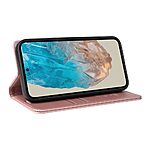 Θήκη Samsung Galaxy M35 5G YIKATU Folio Series με βάση στήριξης, υποδοχή καρτών και μαγνητικό κούμπωμα Flip Wallet από συνθετικό δέρμα και TPU ροζ χρυσό - Image 4