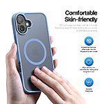 Θήκη iPhone 16 DUX DUCIS Yind Series Sockproof συμβατό με MagSafe φορτιστή Πλάτη TPU γαλάζιο - Image 4