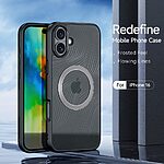 Θήκη iPhone 16 DUX DUCIS Aimo Kickstand Series συμβατό με MagSafe φορτιστή - Ανθεκτική στις Πτώσεις μαύρο - Image 3