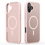 Θήκη iPhone 16 DUX DUCIS Yind Series Sockproof συμβατό με MagSafe φορτιστή Πλάτη TPU ροζ ανοιχτό - Image 2