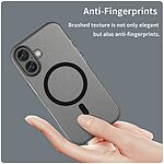 Θήκη iPhone 16 Mad Mask Λεπτή ματ ημιδιάφανη με ανθεκτικό TPU+PC υλικό και συμβατότητα MagSafe για άνετη φόρτιση μαύρο - Image 5