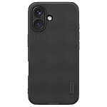 Θήκη iPhone 16 NiLLkin Super Frosted Shield Pro Magnetic Series Πλάτη από Premium σκληρό TPU μαύρο