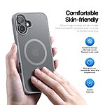 Θήκη iPhone 16 Plus DUX DUCIS Yind Series Sockproof συμβατό με MagSafe φορτιστή Πλάτη TPU γκρι - Image 4