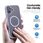 Θήκη iPhone 16 Plus DUX DUCIS Yind Series Sockproof συμβατό με MagSafe φορτιστή Πλάτη TPU μωβ ανοιχτό - Image 4