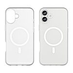 Θήκη iPhone 16 Plus Mad Mask Λεπτή ματ ημιδιάφανη με ανθεκτικό TPU+PC υλικό και συμβατότητα MagSafe για άνετη φόρτιση λευκό - Image 2