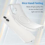 Θήκη iPhone 16 Plus Mad Mask Λεπτή ματ ημιδιάφανη με ανθεκτικό TPU+PC υλικό και συμβατότητα MagSafe για άνετη φόρτιση λευκό - Image 4