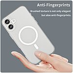 Θήκη iPhone 16 Plus Mad Mask Λεπτή ματ ημιδιάφανη με ανθεκτικό TPU+PC υλικό και συμβατότητα MagSafe για άνετη φόρτιση λευκό - Image 5