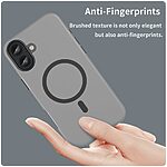 Θήκη iPhone 16 Plus Mad Mask Λεπτή ματ ημιδιάφανη με ανθεκτικό TPU+PC υλικό και συμβατότητα MagSafe για άνετη φόρτιση μαύρο - Image 5