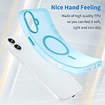 Θήκη iPhone 16 Plus Mad Mask Λεπτή ματ ημιδιάφανη με ανθεκτικό TPU+PC υλικό και συμβατότητα MagSafe για άνετη φόρτιση μπλε - Image 4