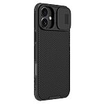 Θήκη iPhone 16 Plus NiLLkin Camshield Liquid MagSafe Series Πλάτη με προστασία για την κάμερα από σκλήρό Premium TPU μαύρο - Image 3