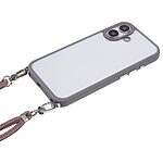 Θήκη iPhone 16 Plus OEM Soft Silicone Sockproof v4 πλάτη με κορδόνι από αντικραδασμικό TPU γκρι - Image 3