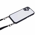 Θήκη iPhone 16 Plus OEM Soft Silicone Sockproof v4 πλάτη με κορδόνι από αντικραδασμικό TPU μαύρο - Image 3