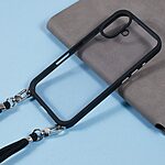 Θήκη iPhone 16 Plus OEM Soft Silicone Sockproof v4 πλάτη με κορδόνι από αντικραδασμικό TPU μαύρο - Image 5