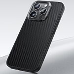 Θήκη iPhone 16 Pro BENKS Shockproof από Αυθεντικό Kevlar Aramid Fiber Ultra Thin Πλάτη συμβατή με MagSafe Φορτιστή μαύρο - Image 3