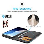 Θήκη iPhone 16 Pro DUX DUCIS Hivo Series με RFID Blocking, βάση στήριξης, υποδοχές καρτών με μαγνητικό κλείσιμο Flip Wallet από αυθεντικό δέρμα και TPU μαύρο - Image 4