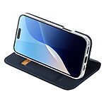 Θήκη iPhone 16 Pro DUX DUCIS Skin Pro Series με βάση στήριξης, υποδοχή καρτών και μαγνητικό κούμπωμα Flip Wallet από συνθετικό δέρμα και TPU μπλε - Image 3