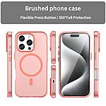 Θήκη iPhone 16 Pro Mad Mask Λεπτή ματ ημιδιάφανη με ανθεκτικό TPU+PC υλικό και συμβατότητα MagSafe για άνετη φόρτιση κόκκινο - Image 3