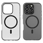 Θήκη iPhone 16 Pro Mad Mask Λεπτή ματ ημιδιάφανη με ανθεκτικό TPU+PC υλικό και συμβατότητα MagSafe για άνετη φόρτιση μαύρο - Image 2