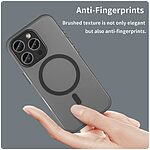 Θήκη iPhone 16 Pro Mad Mask Λεπτή ματ ημιδιάφανη με ανθεκτικό TPU+PC υλικό και συμβατότητα MagSafe για άνετη φόρτιση μαύρο - Image 5