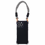 Θήκη iPhone 16 Pro Mad Mask Premium Ανθεκτικότητα με ενισχυμένες γωνίες και λουράκι καρπού, προσφέροντας προστασία από πτώσεις και εύκολη μεταφορά Πλάτη TPU μαύρο - Image 3