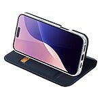 Θήκη iPhone 16 Pro Max DUX DUCIS Skin Pro Series με βάση στήριξης, υποδοχή καρτών και μαγνητικό κούμπωμα Flip Wallet από συνθετικό δέρμα και TPU μπλε - Image 3