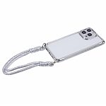 Θήκη iPhone 16 Pro Max Mad Mask Premium Ανθεκτικότητα με ενισχυμένες γωνίες και λουράκι καρπού, προσφέροντας προστασία από πτώσεις και εύκολη μεταφορά Πλάτη TPU ασημί - Image 5