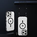 Θήκη iPhone 16 Pro Max Mad Mask Διάφανο κάλυμμα με συμβατότητα MagSafe και μακρύ λουράκι, ανθεκτική κατασκευή TPU+PC για προστασία από γρατζουνιές λευκό - Image 4