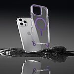 Θήκη iPhone 16 Pro Max Mad Mask Διάφανο κάλυμμα με συμβατότητα MagSafe και μακρύ λουράκι, ανθεκτική κατασκευή TPU+PC για προστασία από γρατζουνιές λευκό - Image 5