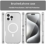 Θήκη iPhone 16 Pro Max Mad Mask Λεπτή ματ ημιδιάφανη με ανθεκτικό TPU+PC υλικό και συμβατότητα MagSafe για άνετη φόρτιση λευκό - Image 3