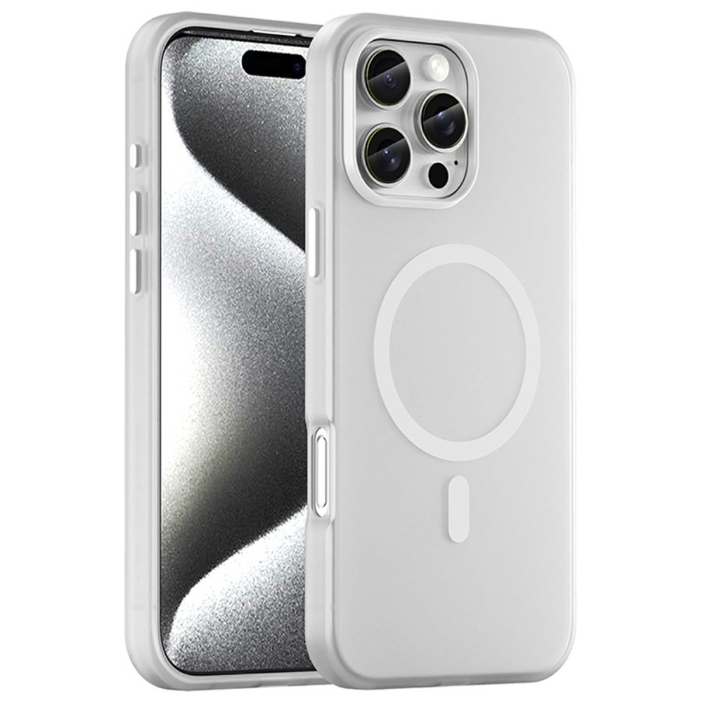 Θήκη iPhone 16 Pro Max Mad Mask Λεπτή ματ ημιδιάφανη με ανθεκτικό TPU+PC υλικό και συμβατότητα MagSafe για άνετη φόρτιση λευκό Θήκη iPhone 16 Pro Max Mad Mask Λεπτή ματ ημιδιάφανη με ανθεκτικό TPU+PC υλικό και συμβατότητα MagSafe για άνετη φόρτιση λευκό