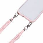 Θήκη iPhone 16 OEM Soft Silicone Sockproof v4 πλάτη με κορδόνι από αντικραδασμικό TPU ροζ - Image 4