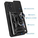 Θήκη Honor 200 5G Mad Mask Camshield Armor Guard Πλάτη με προστασία για την κάμερα, Kickstand και Βάση στήριξης από σκλήρό Premium TPU μαύρο - Image 3