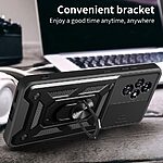 Θήκη Honor 200 5G Mad Mask Camshield Armor Guard Πλάτη με προστασία για την κάμερα, Kickstand και Βάση στήριξης από σκλήρό Premium TPU μαύρο - Image 4