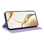 Θήκη Honor 200 5G YIKATU Folio Series με βάση στήριξης, υποδοχή καρτών και μαγνητικό κούμπωμα Flip Wallet από συνθετικό δέρμα και TPU μωβ ανοιχτό - Image 4