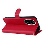 Θήκη Honor 200 Pro 5G Mad Mask Foldable Series με βάση στήριξης, υποδοχή καρτών και μαγνητικό κούμπωμα Flip Wallet από συνθετικό δέρμα και εσωτερικό TPU κόκκινο - Image 4