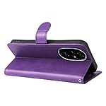 Θήκη Honor 200 Pro 5G Mad Mask Foldable Series με βάση στήριξης, υποδοχή καρτών και μαγνητικό κούμπωμα Flip Wallet από συνθετικό δέρμα και εσωτερικό TPU μωβ - Image 4