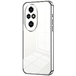 Θήκη Honor 200 Pro 5G Mad Mask Electroplating Series Thin Frame Πλάτη από Premium TPU με μεταλιζέ περίβλημα ασημί
