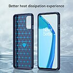 Θήκη OnePlus 9R 5G Mad Mask Brushed TPU Carbon Πλάτη μπλε - Image 4