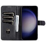 Θήκη Samsung Galaxy S24 FE 5G AZNS Litchi Retro Texture Leather με βάση στήριξης, υποδοχές καρτών και μαγνητικό κούμπωμα μαύρο - Image 3