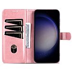 Θήκη Samsung Galaxy S24 FE 5G AZNS Litchi Retro Texture Leather με βάση στήριξης, υποδοχές καρτών και μαγνητικό κούμπωμα ροζ χρυσό - Image 3