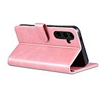 Θήκη Samsung Galaxy S24 FE 5G AZNS Litchi Retro Texture Leather με βάση στήριξης, υποδοχές καρτών και μαγνητικό κούμπωμα ροζ χρυσό - Image 4