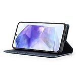 Θήκη Samsung Galaxy S24 FE 5G LC.IMEEKE PU Leather Series V2 με βάση στήριξης, υποδοχές καρτών και μαγνητικό κούμπωμα μπλε - Image 3